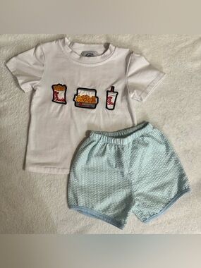 Chick-fil-a Embroidered Boutique Short Set